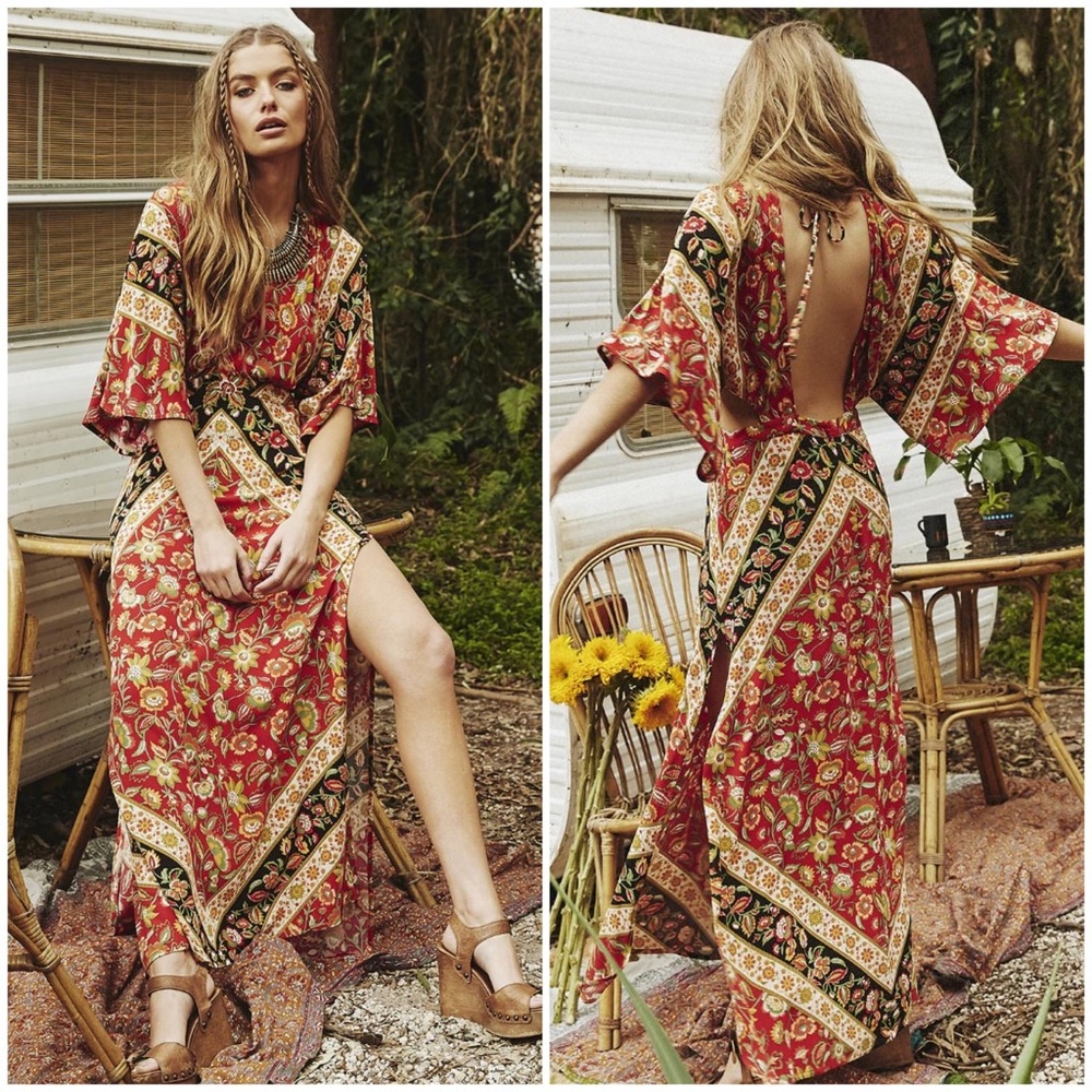 SPELL & THE GYPSY Lolita Cut-Out Maxi Dress